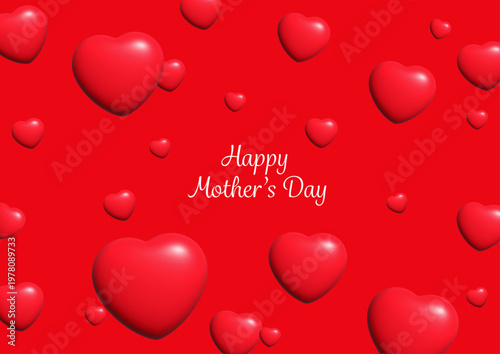 Mother's Day Floating 3D Heart Red　母の日浮かぶ立体ハート赤.ai
母の日浮かぶ立体ハート赤