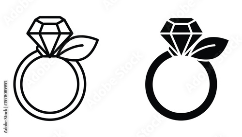 Engagement rings showcasing different design styles with diamond accents