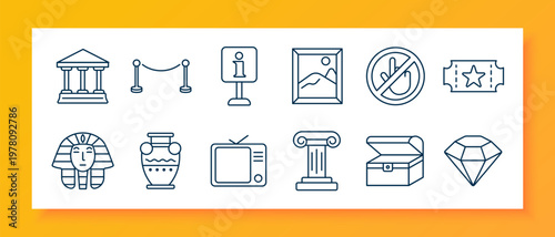 Fitness set icon. Balance exercise, smart watch heart rate, yoga pose, heartbeat line, fitness mat, exercise bike, abs training, strong arms heart, waist measurement, gym ball, apple nutrition