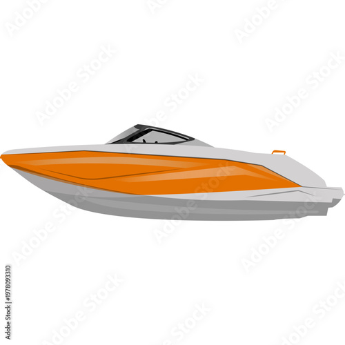 Speedboat Illustration