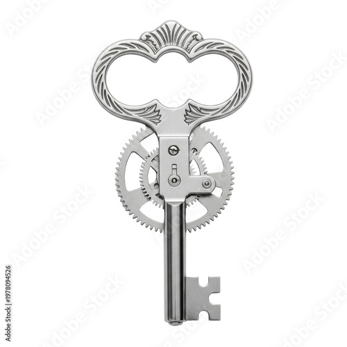 Wallpaper Mural Ornate gear driven key Torontodigital.ca