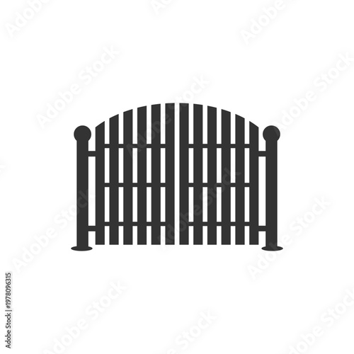gate icon vector