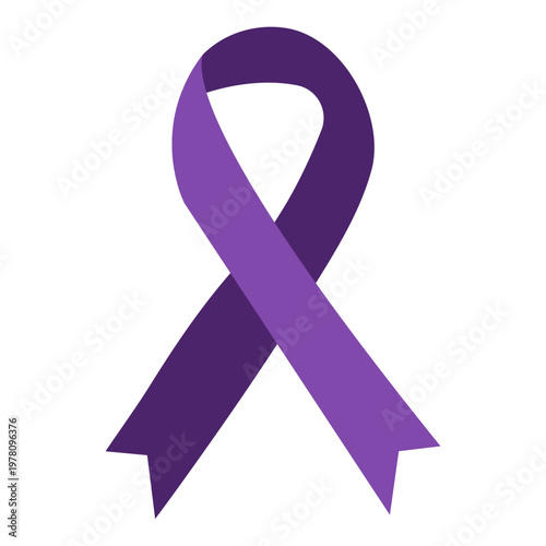 Purple Awareness Ribbon Symbol