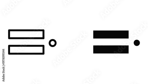 Comparison of open and filled symbols in graphical representation