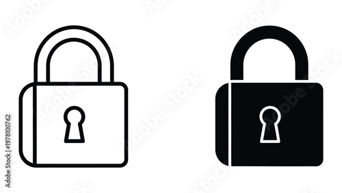 Contrast between an open and a closed padlock icon