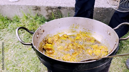 Making Onion & Potato Pakora