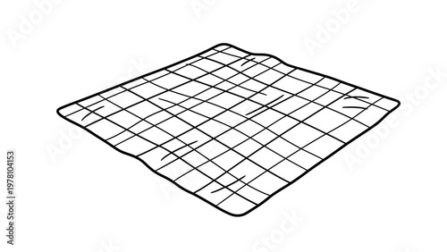 Simple handdrawn checkered pattern offers a versatile graphic element for diverse design applications. Ideal for backgrounds, overlays, or adding a touch of rustic charm to projects.