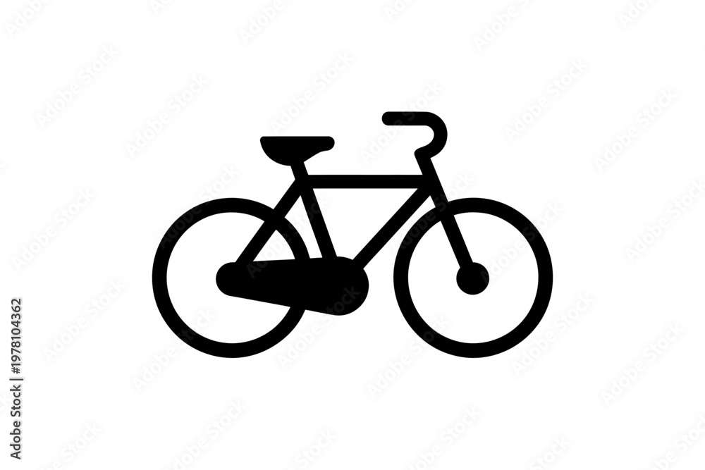 Obraz premium simple bicycle icon design element
