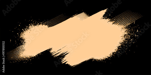 Abstract grunge vector illustration of woman and girl silhouette with ink splash and textured paint background design