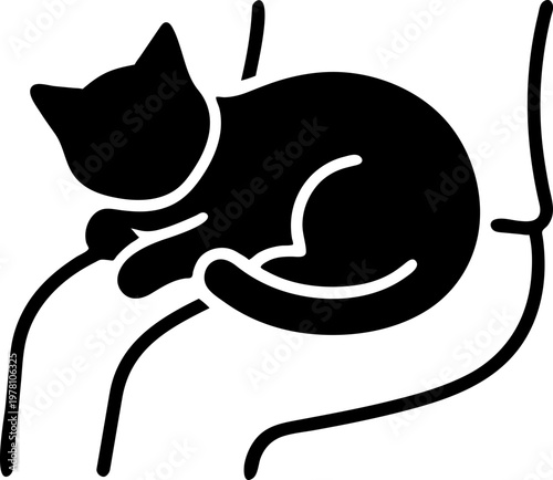 Pet therapy session minimalist illustration