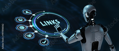 Internet Links Concept. Business, Technology, Internet and network concept. 3d illustration
