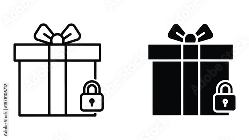 Open and secure gift boxes symbolizing accessibility and protection in digital contexts