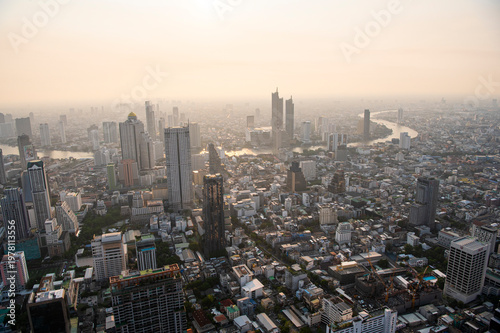 タイ バンコクの夕景