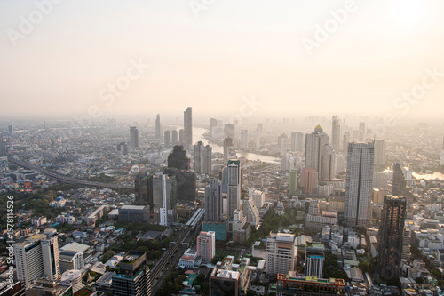 タイ バンコクの夕景