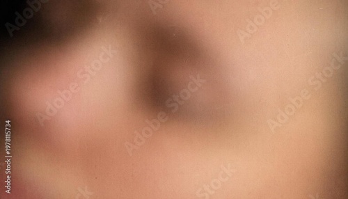 Close-up of a person's face with a dynamic motion blur effect.