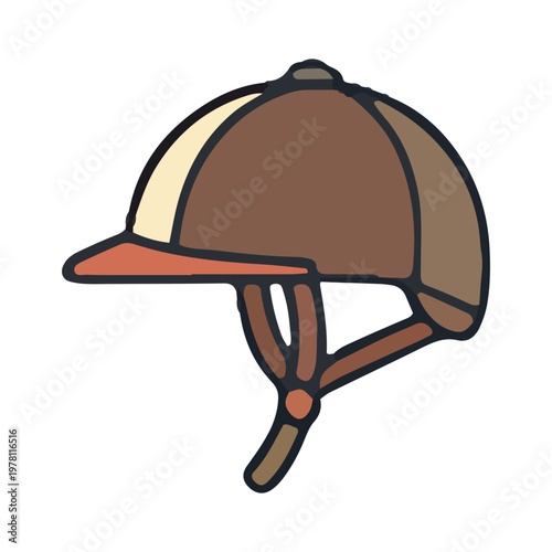 Equestrian Riding Helmet Icon