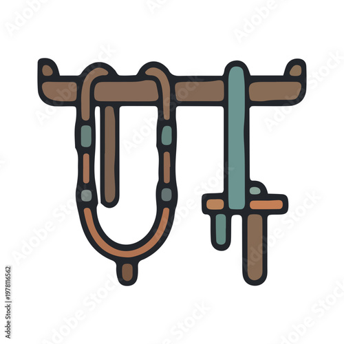 Equestrian Tack and Bridle Icon