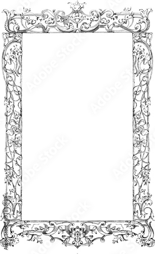 Photos Black ornate frame decorative element