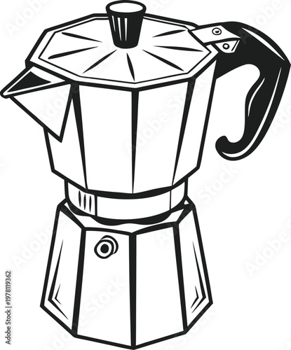 coffee maker isolated on white