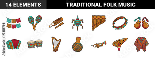 Mexican Music Folk Art Instrument Kit