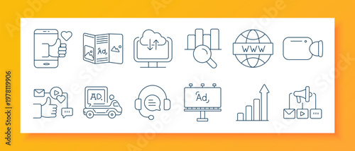 Finance set icon. Cash banknotes, global currency, coin stacks, money bag, balance scales, dollar search, secure payment monitor, mobile banking, wireless transfer, currency crown, crypto coins