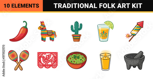Mexican Holiday Celebration Graphic Kit