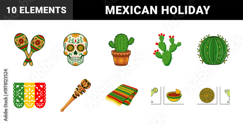 Mexican Festive Celebration Asset Sheet