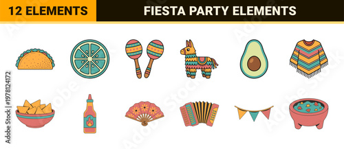 Mexican Festival Holiday Graphic Asset Set