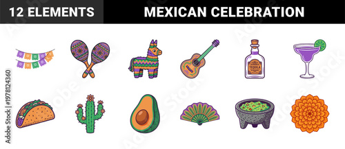 Mexican Festive Celebration Element Kit