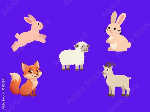 easter bunny and easter eggs