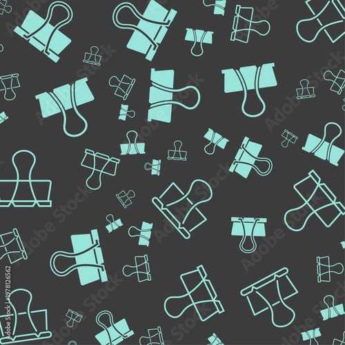 Binder Clip artful trendy stylish design cute vector Illustration colorful background