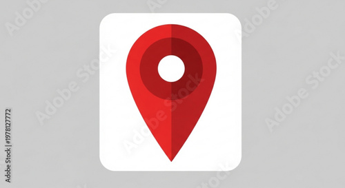 A red map pin icon on a white background, representing location and navigation Free Download A red map pin icon on a white background, representing location and navigation - GFXLoad