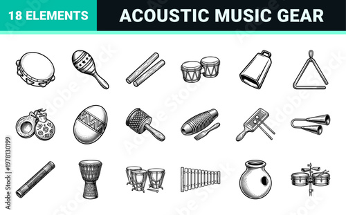 Traditional Rhythm and Percussion Asset Sheet