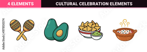 Cinco de Mayo Festive Graphic Assets