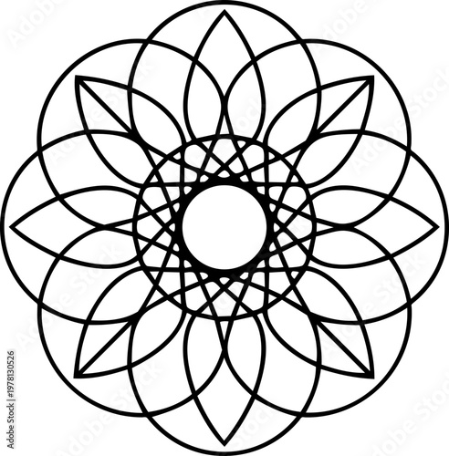 Luxury Sunflower Line Art Minimalist