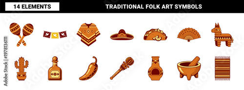 Cinco de Mayo Mexican Folklore Assets