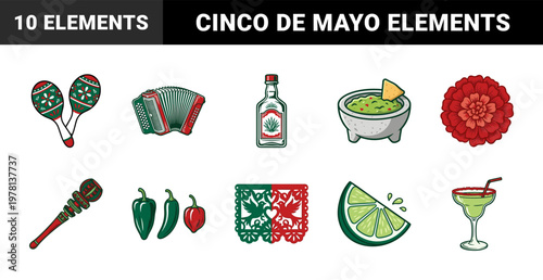 Mexican Holiday Celebration Border Set