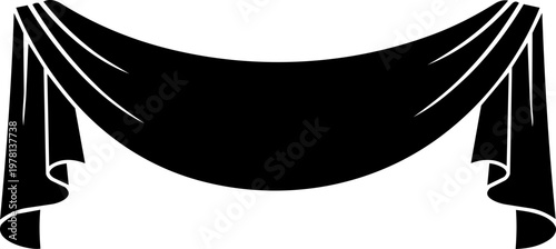 Elegant silk ribbon banner vector luxury satin flowing waving label