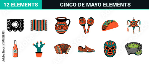 Cinco de Mayo Mexican Culture Elements