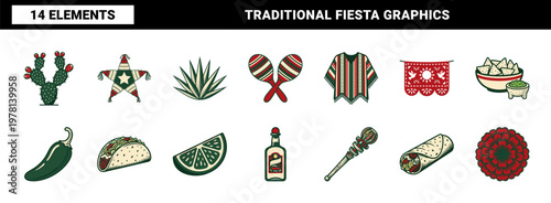 Mexican Fiesta Holiday Asset Sheet