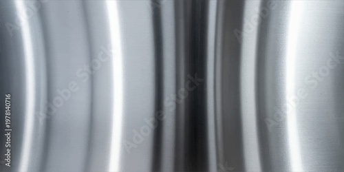 Abstract silver metal background featuring a seamless texture of light grey steel waves and elegant silk stripes for a modern motion art wallpaper design