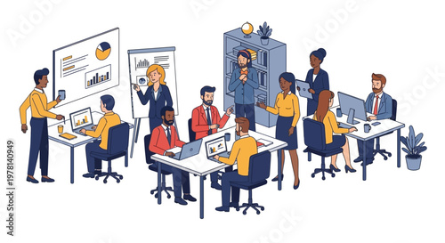 Business People Working Office.