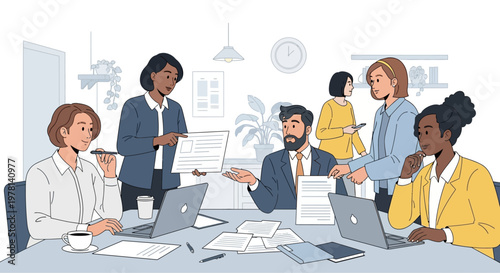 Business People in Meeting Room.