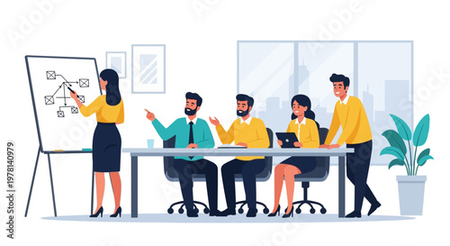 Business People in Meeting Room.