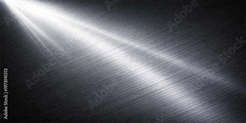 A polished silver brushed metal texture background featuring a smooth stainless steel plate surface with industrial grey metallic reflections and a light shiny aluminum pattern backdrop