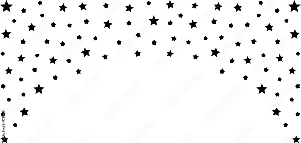 Fototapeta premium Festive falling confetti vector