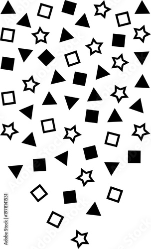 Festive falling confetti vector