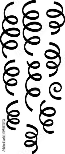 Festive falling confetti vector