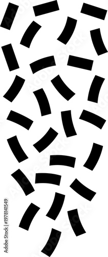 Festive falling confetti vector