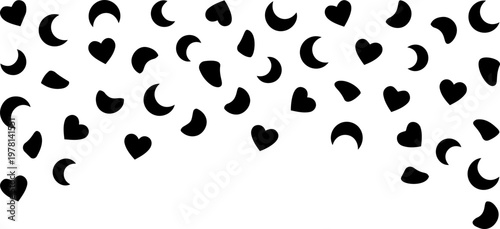 Festive falling confetti vector